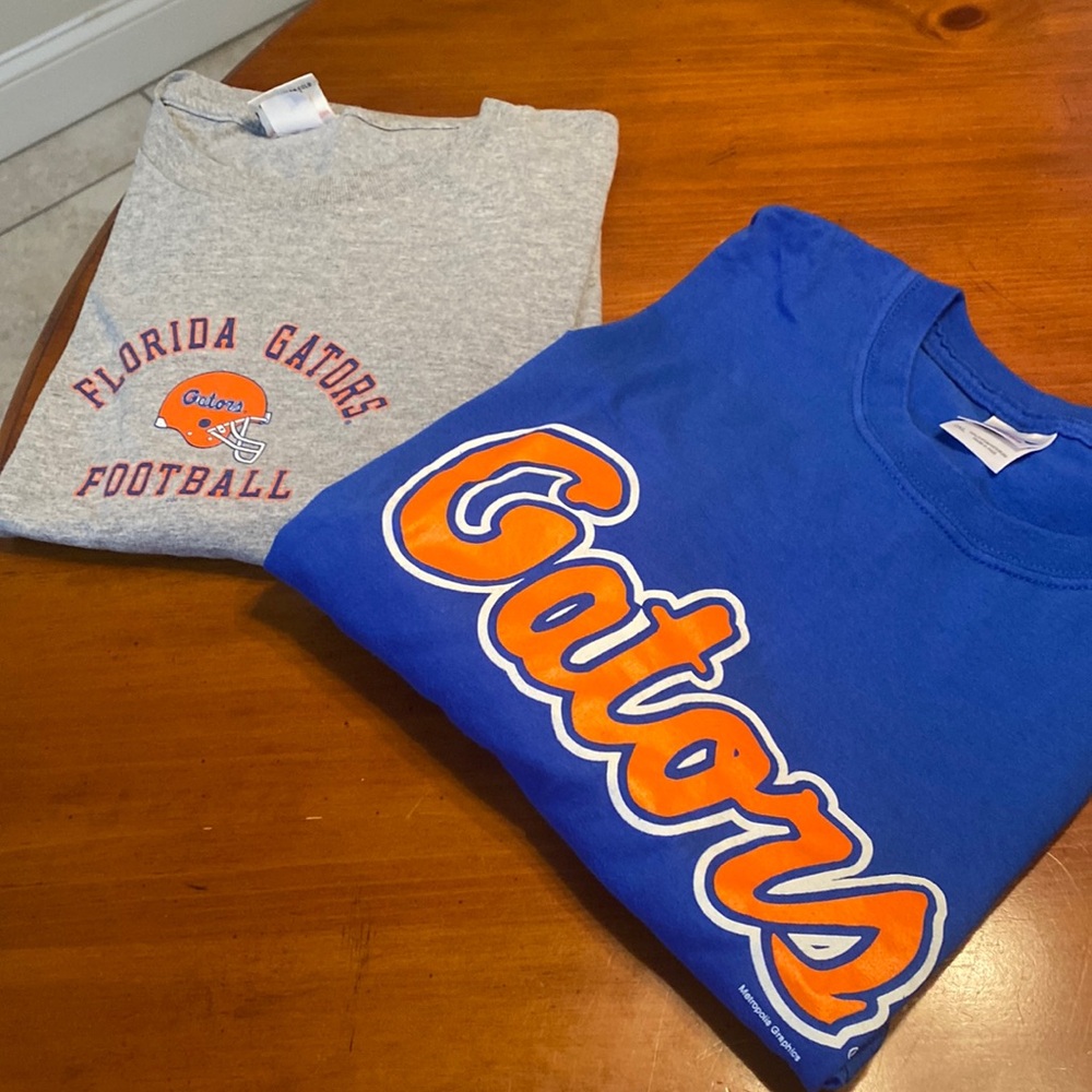 (2) Florida Gator Grey & Blue T-Shirts Ready to Wear - Size XXL - Picture 4 of 14